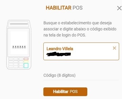 Ativação pelo dashboard