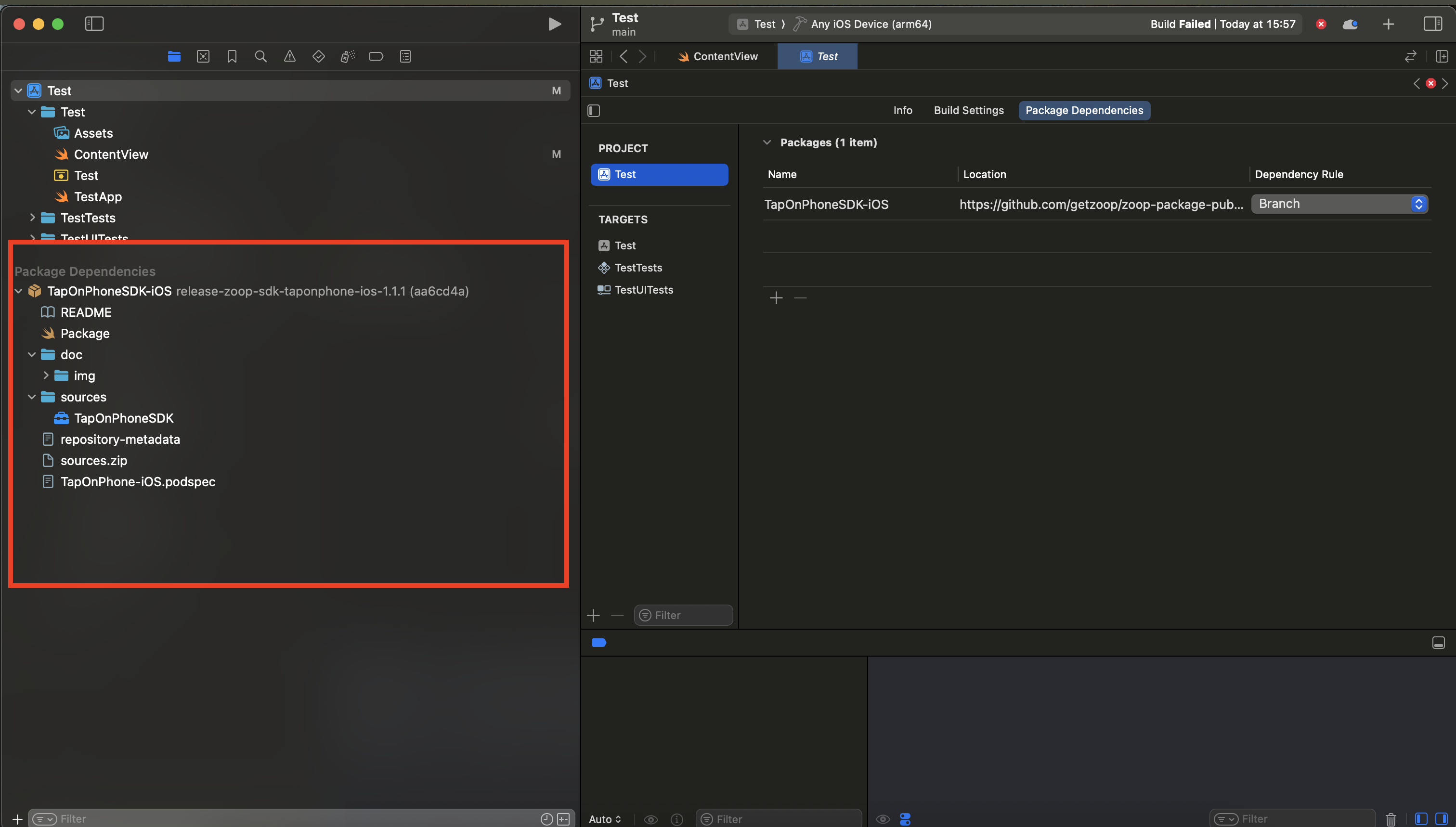 Adicionar repositório do SDK